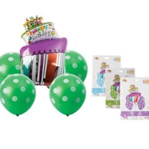 Balloon bouquet 1f & 4l hbd f-07