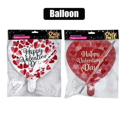 Balloon w/stick air inflate love