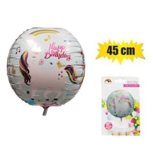 Balloon helium foil hbd ucorn 45cm f-01