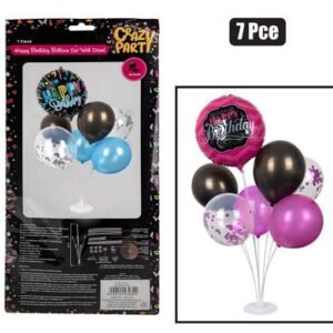 Balloon set with stand 7pc