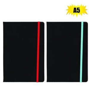 Notebook with color elastic band a5