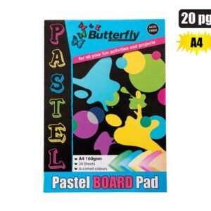 Paper a4 160gsm 20 sheets pastels