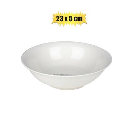 Serving bowl ceramic deep 23x5cm round