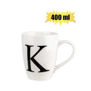 Mug daily tall letter k,400ml