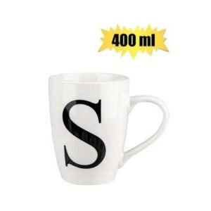 Mug daily tall letter s,400ml