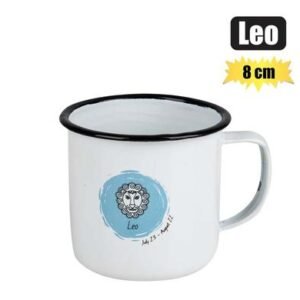 Mug enamel horoscope leo 8cm