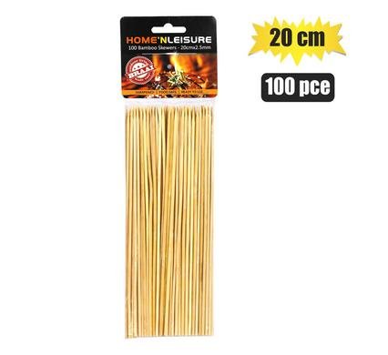 Skewers bamboo 20cm 100pce 2.5mm h&l
