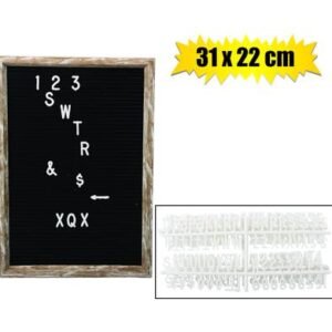 Plaque pl letter board 31x22cm