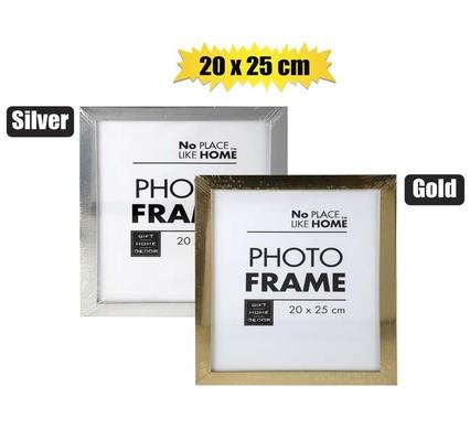 Picture-frame pl metallic 20x25cm asstd