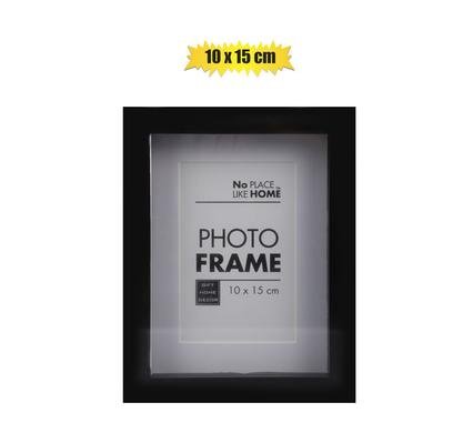 Picture-frame pl shadow box 10x15cm blk