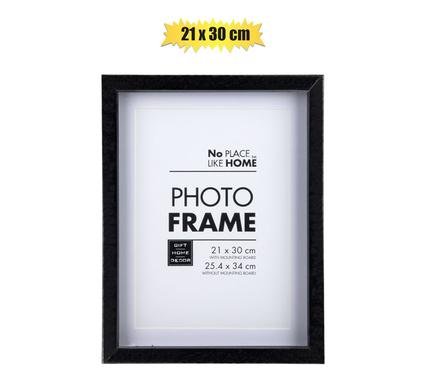 Picture-frame pl shadow box 21x30cm blk