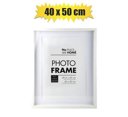 Picture-frame pl shadow box 40x50cm whte