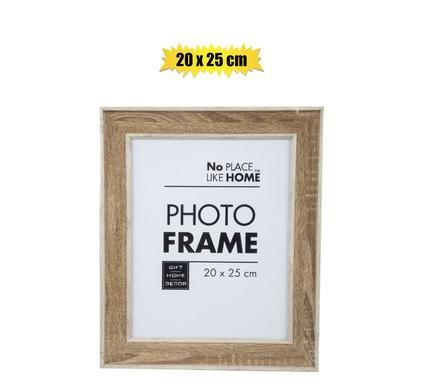 Picture-frame pl woodgrain 20x25cm