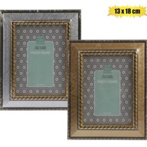 Picture frame pl marbled 13x18cm asstd