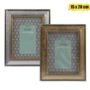 Picture frame pl marbled 15x20cm asstd