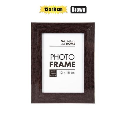Picture-frame pl mahogany look 13x18cm
