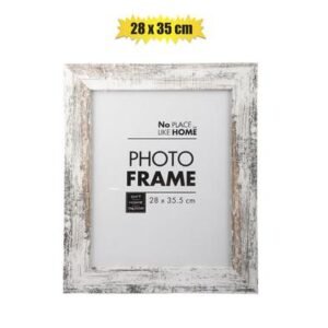 Picture-frame mdf white stressed 28x35cm