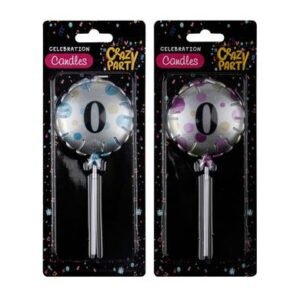 Candle birthday balloon round asstd-0