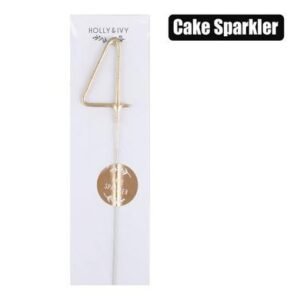 Candle birthday sparkles number-4