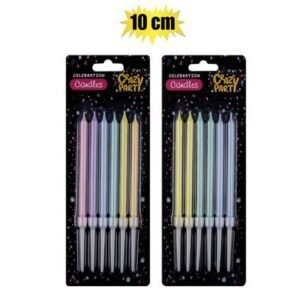 Candle birthday colourful 10cm