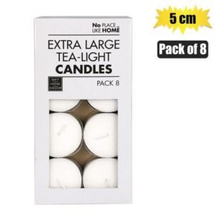 Candle tea-light white 5cm large box-8