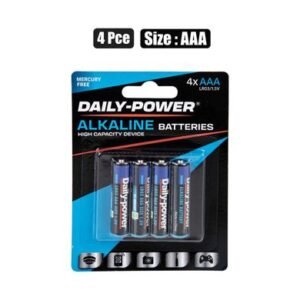 Batteries alkaline size:aaa / lr03 4pce