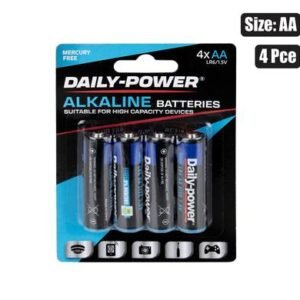 Batteries alkaline size:aa / lr6 4pce