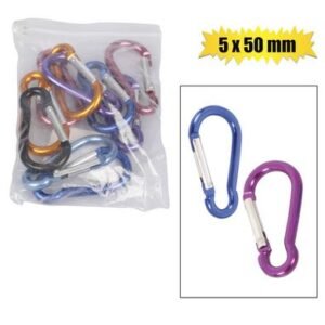 Snap-hook aluminium 5x50mm bulk