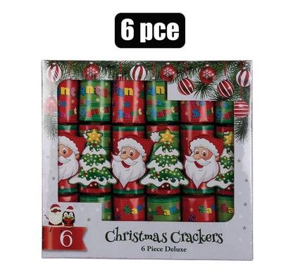 Xmas crackers deluxe 6pc