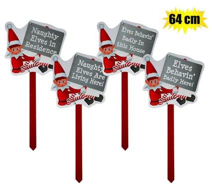 Xmas elf plant stick 64cm