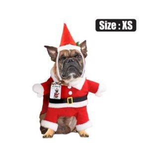 Xmas pet dog dress up santa x small