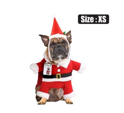 Xmas pet dog dress up santa x small