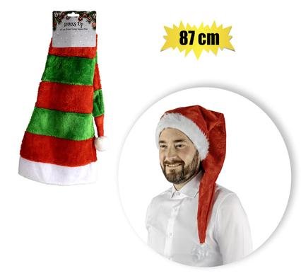 Xmas dress up santa xtra long hat 87cm