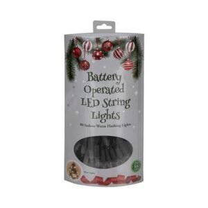 Xmas lights b/o in 80 led 8m warm white