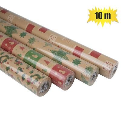 Xmas stationery gift wrap crft 10mx700mm