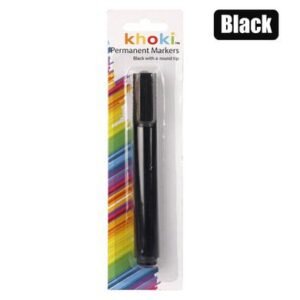 Marker permanent round tip black