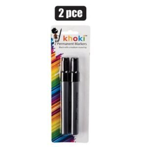Marker permanent round tip 2pce