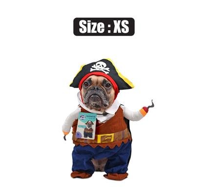 Pet dog novelty clothing pirate-xs