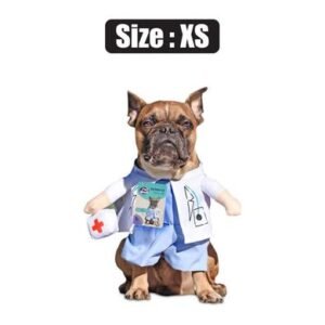 Pet dog novelty clothing doctor-xs