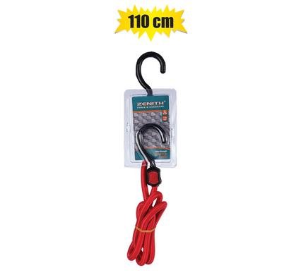 Cord stretch 2-claw ex-strong 110cm red