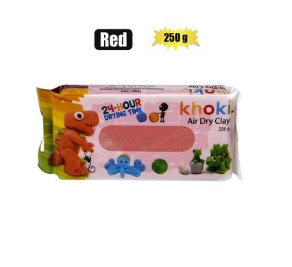 Art+craft air dry clay 250g red