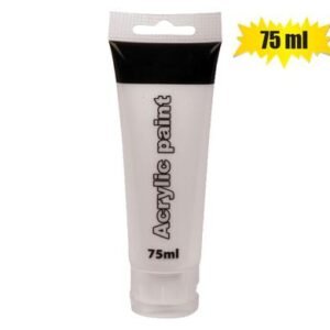 Art+craft paint acrylic tube 75ml white