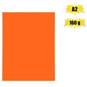 Art+craft board a2 160g sheet orange br