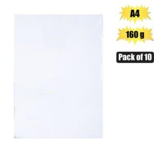 Art+craft board a4 160g sheet white 10pk