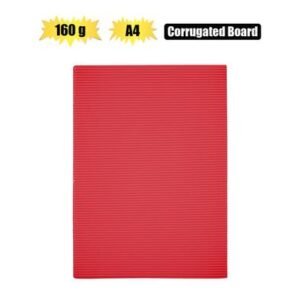 Art+craft a4 corrugated board 160gsm red