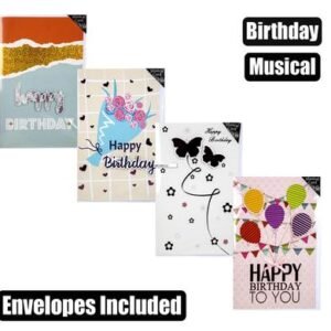 Card & envelope birthday - musical (2)