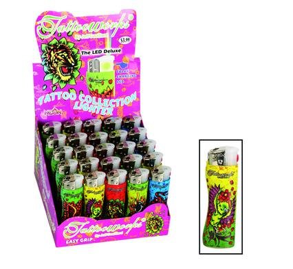 Lighter refillable with led