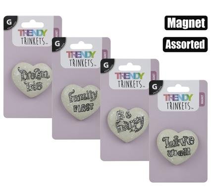 Magnet poly heart inspirational