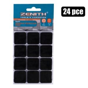 Protection-pads blk adh 3x3cm 24pce