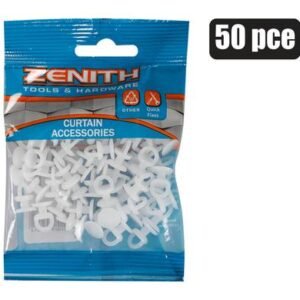Curtain slides dumbell pack-50 zenith